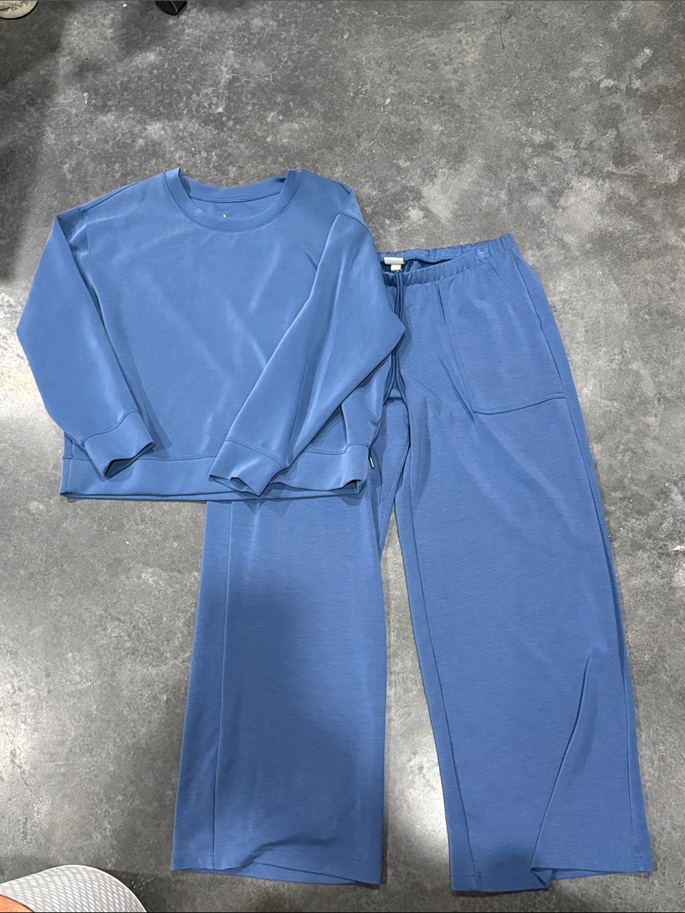 Target a new day Sandwash pullover sweatshirt crew and pull on pants modal set